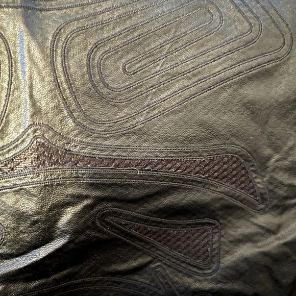 NWT See U Soon Faux Leather Sleeveless Mini Dress Mod 60's Inspired Pock… - Picture 12 of 13